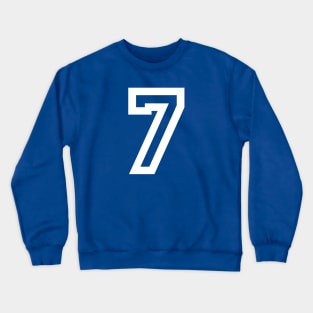 Sports Shirt #7 (white letter) Crewneck Sweatshirt